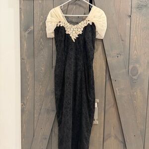 Vintage 1980’s black and white cocktail dress.